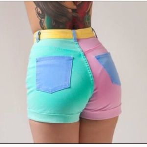 American apparel high waisted shorts